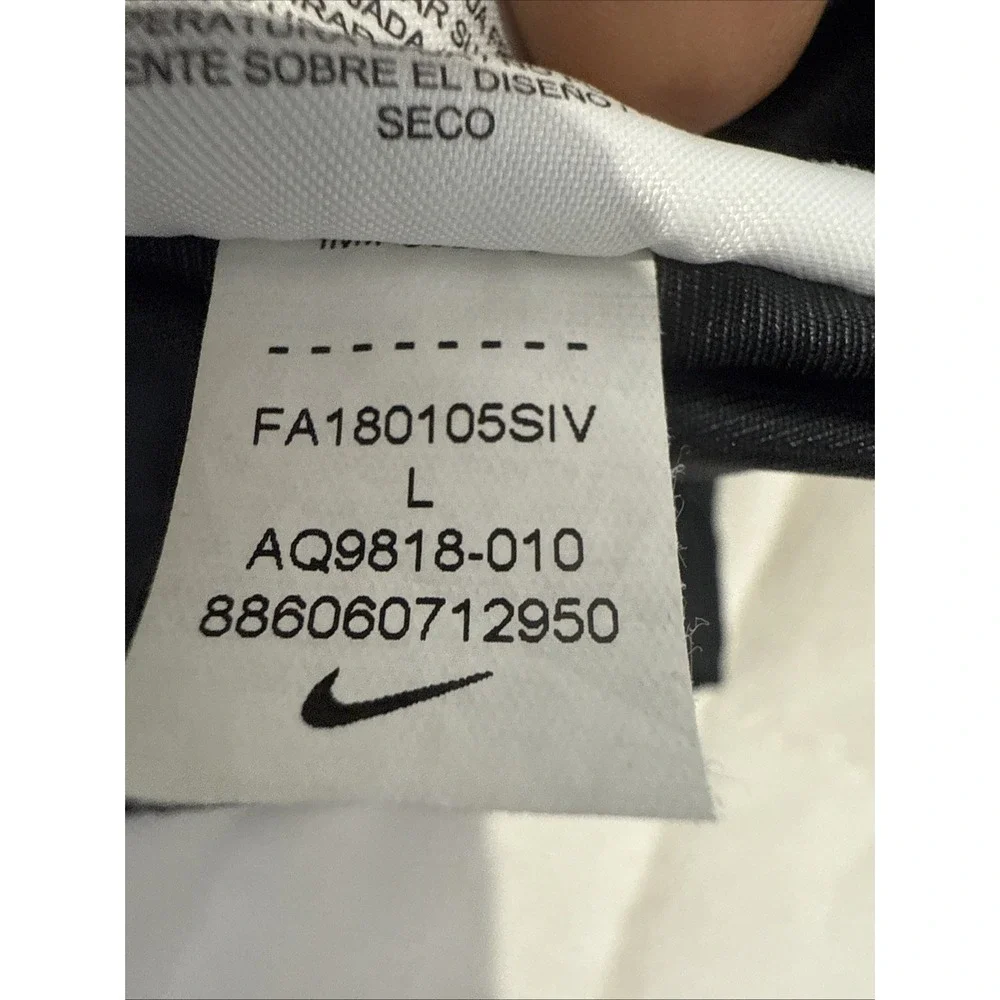 Nike‎ Track Jacket Womens L Black Archive Sportswear Cropped Logo Athleisure